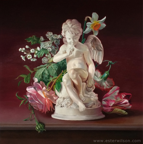 Cupid's Garden Oil Painting