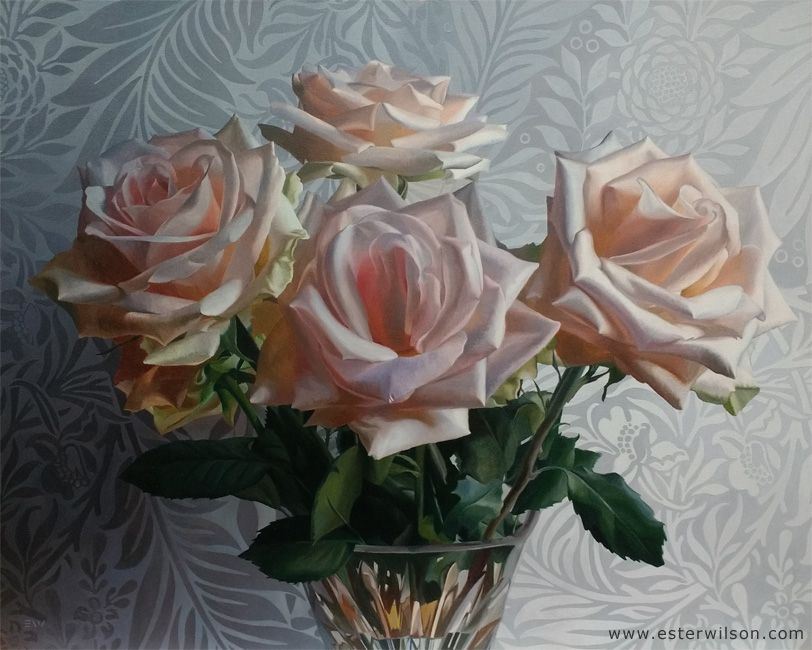 Fresh Roses Oil Painting