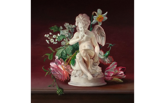 Cupid's Garden Oil Painting
