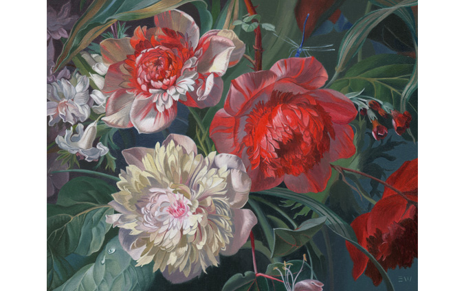 Dutch Garden Oil Painting