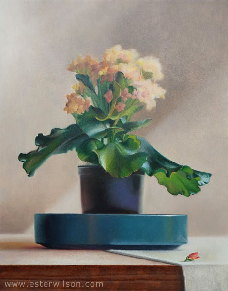 Island Flowers Still Life Oil Painting
