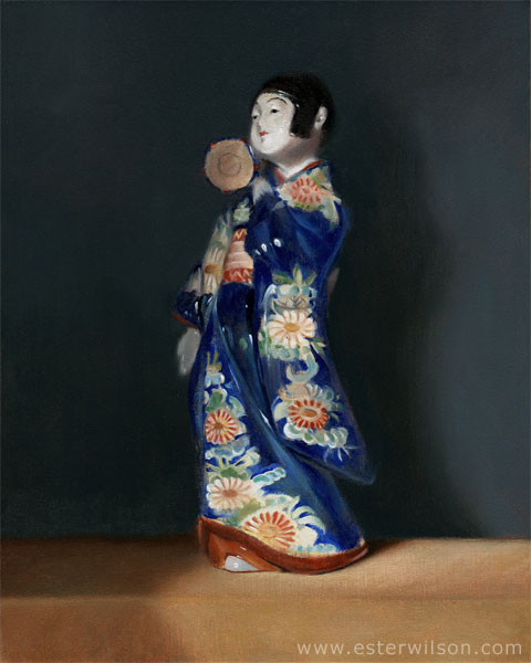 Kotsuzumi Oil Painting