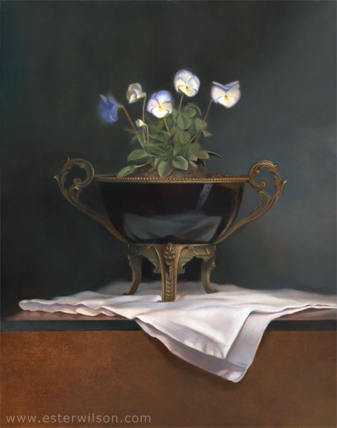 Moonlight Violas Oil Painting