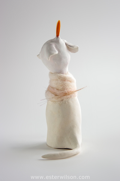 mouse clay sculpture