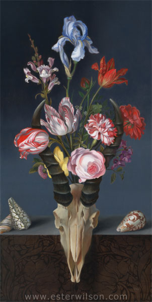 Wax and Wane Oil Painting