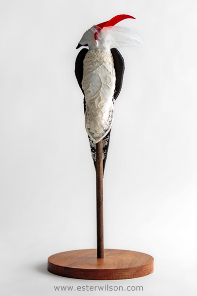 Woodpecker sculpture