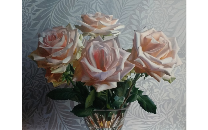 Fresh Roses Oil Painting